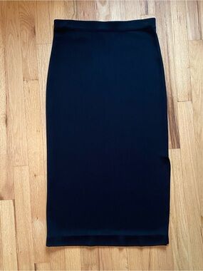 [AS IS] Misook Black Knit Pencil Skirt - Repair Needed